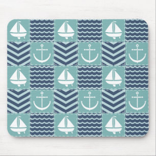 Nautical Quilt Mousepad Musmatta