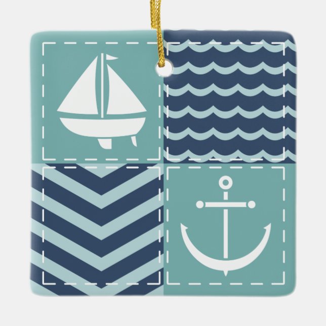Nautical Quilt Ornament (Framsida)