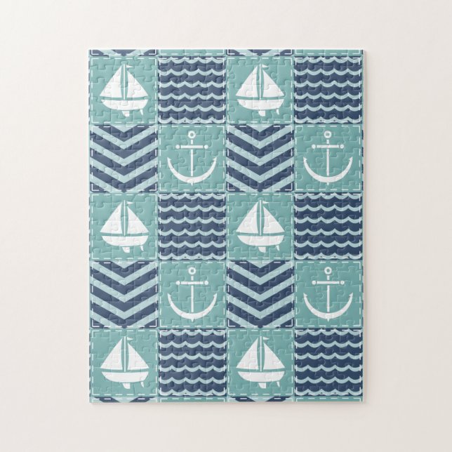 Nautical Quilt Puzzle Pussel (Vertikal)