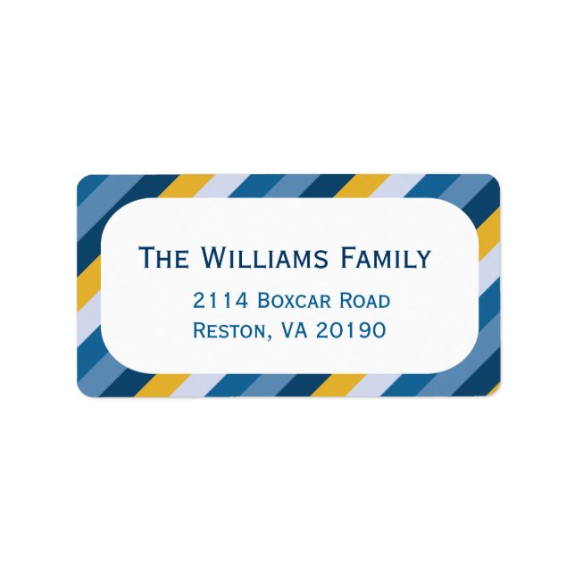 Nautical Rand Adressetikett (Framsidan)