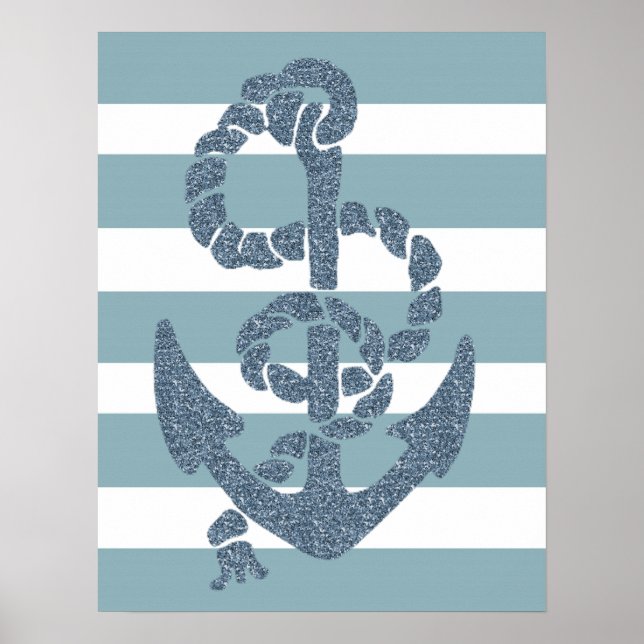 Nautical Rand Anchor Poster (Framsidan)