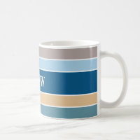 Nautical Rand anpassningsbar monogram mugg