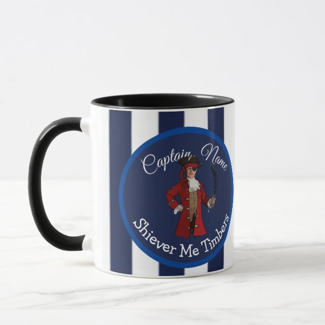Nautical Rand Boy Pirat Mugg (Vänster)