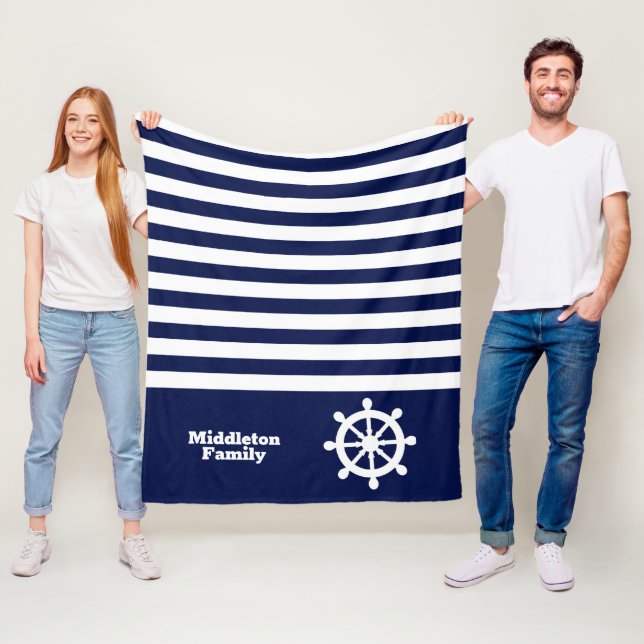 Nautical Rand - DIY Background Fleecefilt (På plats)