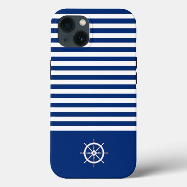 Nautical Rand+Fraktas Wheel Blue+White (Baksida)