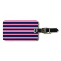 Nautical Rand Navy Blue och Ljus rosa