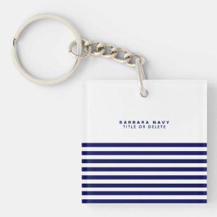 Nautical Rand Navy Blue Trendig Snyggt 8 Ränder