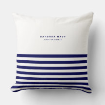 Nautical Rand Navy Blue Trendig Snyggt 8 Ränder