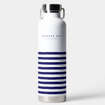 Nautical Rand Navy Blue Trendig Snyggt 9 Ränder