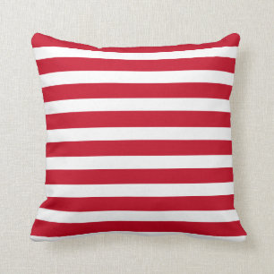 Nautical Red and White Rand Coastal  Kudde