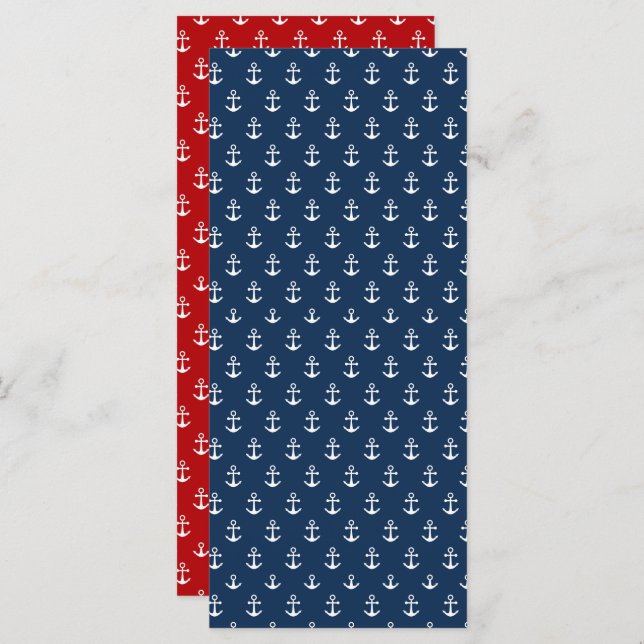 Nautical Reversible Design Bookmark (Fram/baksida)