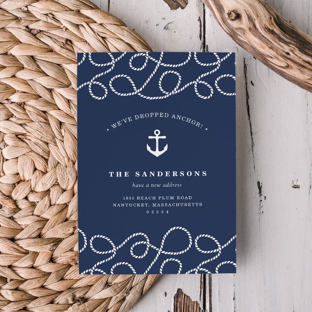 Nautical Rope & Anchor Flytta Announcement Meddelande (Skapare uppladdad)