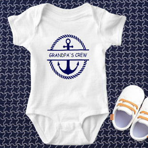 Nautical Rope & Anchor Grandpa's Crew T Shirt