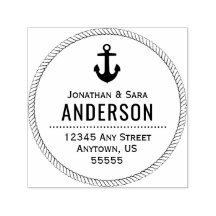 Nautical Rope and Anchor Returadress