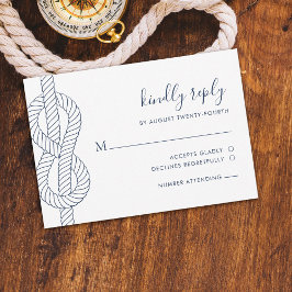 Nautical Rope Knot Bröllop OSA Kort