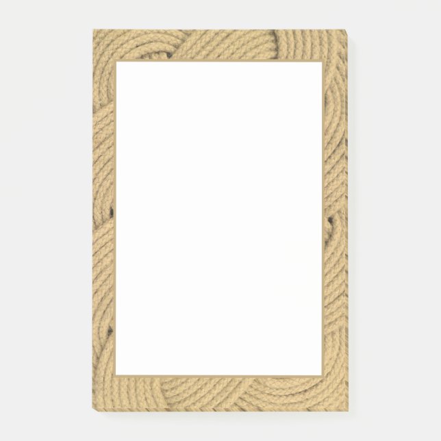 Nautical Rope Knot Mat Effect Post-it Block (Framsida)