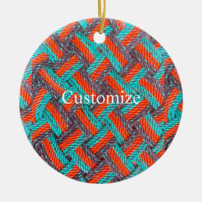 Nautical Rope Mat Thunder_Cove Julgransprydnad Keramik (Framsidan)