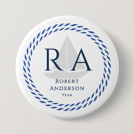 Nautical Rope Monogram White Knapp