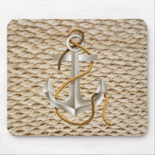 Nautical Rope och Anchor Mouse Pad Musmatta