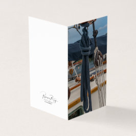 Nautical Rope och Tackle Blank Notecards Kort