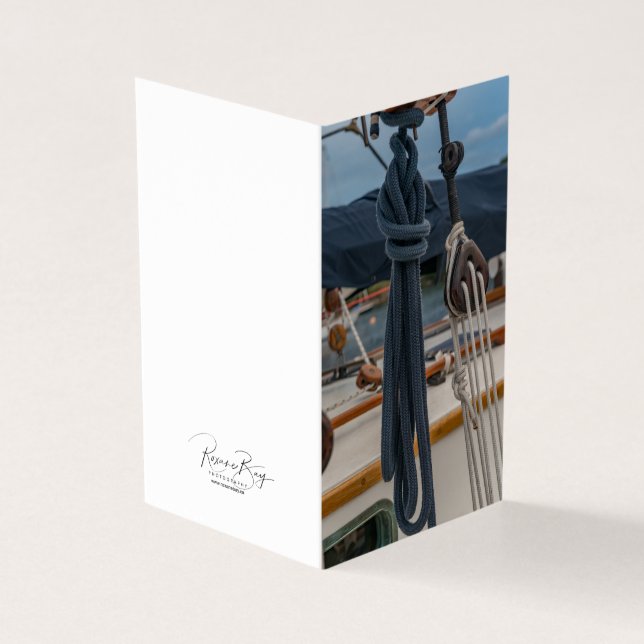 Nautical Rope och Tackle Blank Notecards Kort (Utsida)