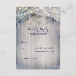 Nautical Rustic Bröllop OSA Kort