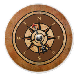 Nautical Rustic Compass Knopp