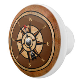 Nautical Rustic Compass Knopp