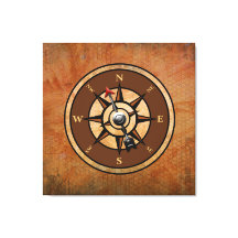 Nautical Rustic Compass North South Öster Väster