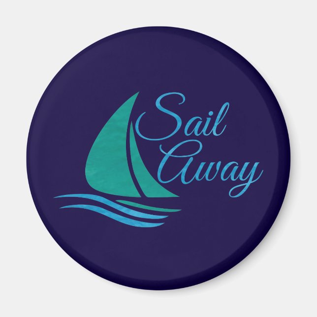 Nautical Sail Away Magnet (Framsidan)