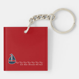 Nautical Sailboat LET DIN DREAMS SET SAIL Boot