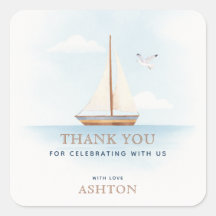 Nautical Sailboat Thank you