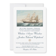 Nautical Sailing Clipper-Frakt | Klassiskt Bröllop