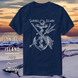 Nautical Sanibel Island Florida Fraktass Anchor T Shirt