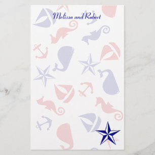 Nautical Scatter Brevpapper