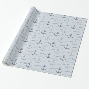 Nautical Sea Anchor Presentpapper