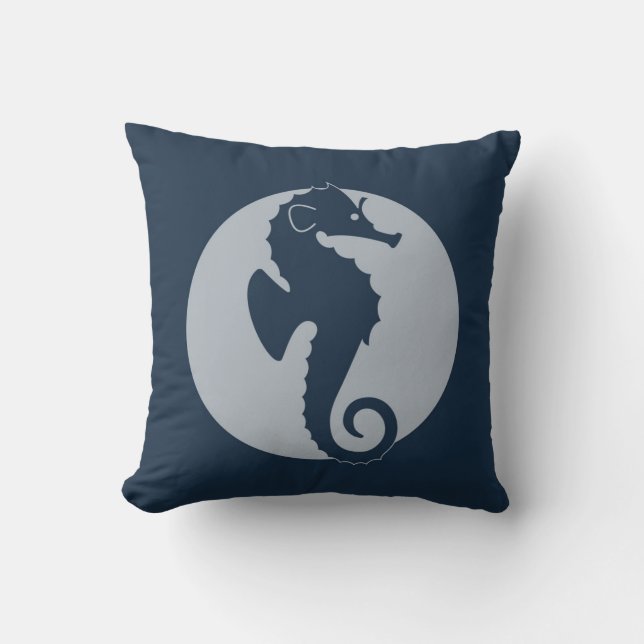 Nautical Sea Horse Kudde (Framsida)