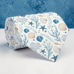 Nautical Sea Life Custom Necktie Slips<br><div class="desc">This custom necktie features a vibrant and charming nautical sea life design. Perfect for adding a touch of the ocean to any outfit, this tie showcases a beautiful watercolor-style illustration of various sea creatures, making it a unique and stylish accessory. Ideal for dads, groomsmen, or anyone who loves the sea,...</div>