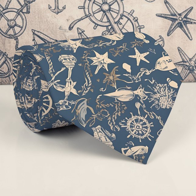 Nautical Sea Life Custom Necktie Slips (Skapare uppladdad)