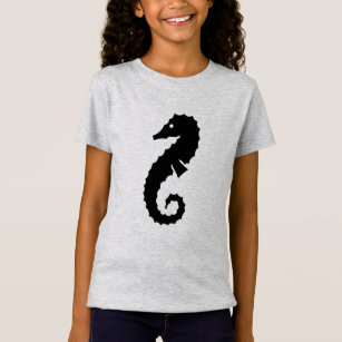 Nautical SEAHORSE silhouette   T Shirt