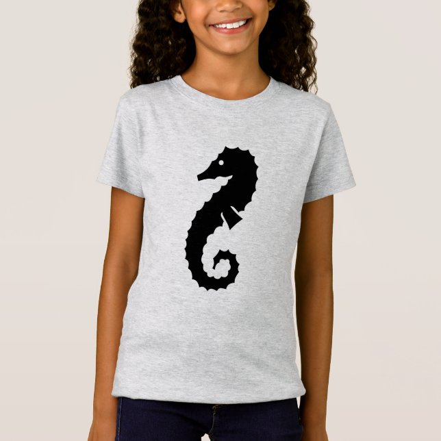 Nautical SEAHORSE silhouette | T Shirt (Framsida)