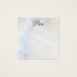 Nautical Seashell Stud Earring Visning Holder Fyrkantigt Visitkort