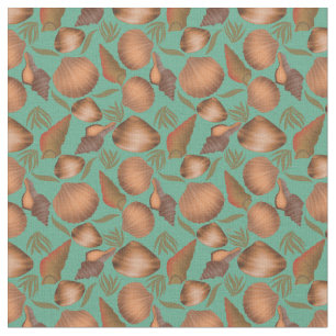 Nautical Seashell Turcos Mönster Tyg