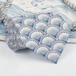 Nautical Seashells Custom Necktie Slips