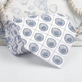 Nautical Seashells Custom Necktie Slips