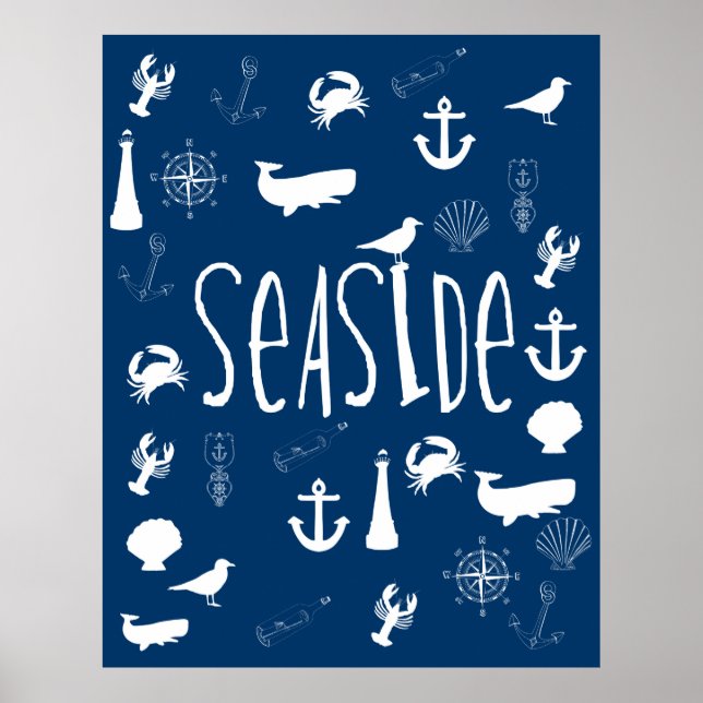 Nautical Seaside Poster (Framsidan)