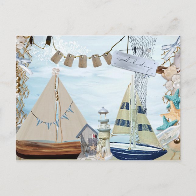 Nautical Series Design 4 Vykort (Framsida)