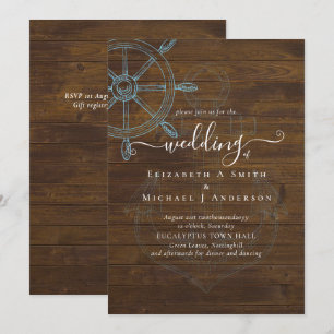 Nautical Ships Wheel Bröllop