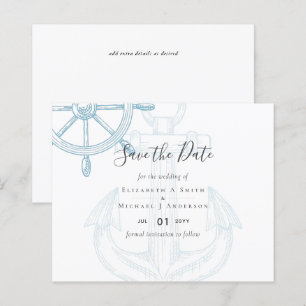 Nautical Ships Wheel Bröllop