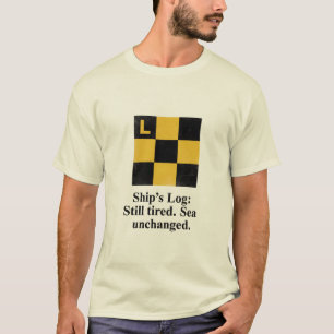 Nautical Signal Flag L T-Shirt Rolig present til
